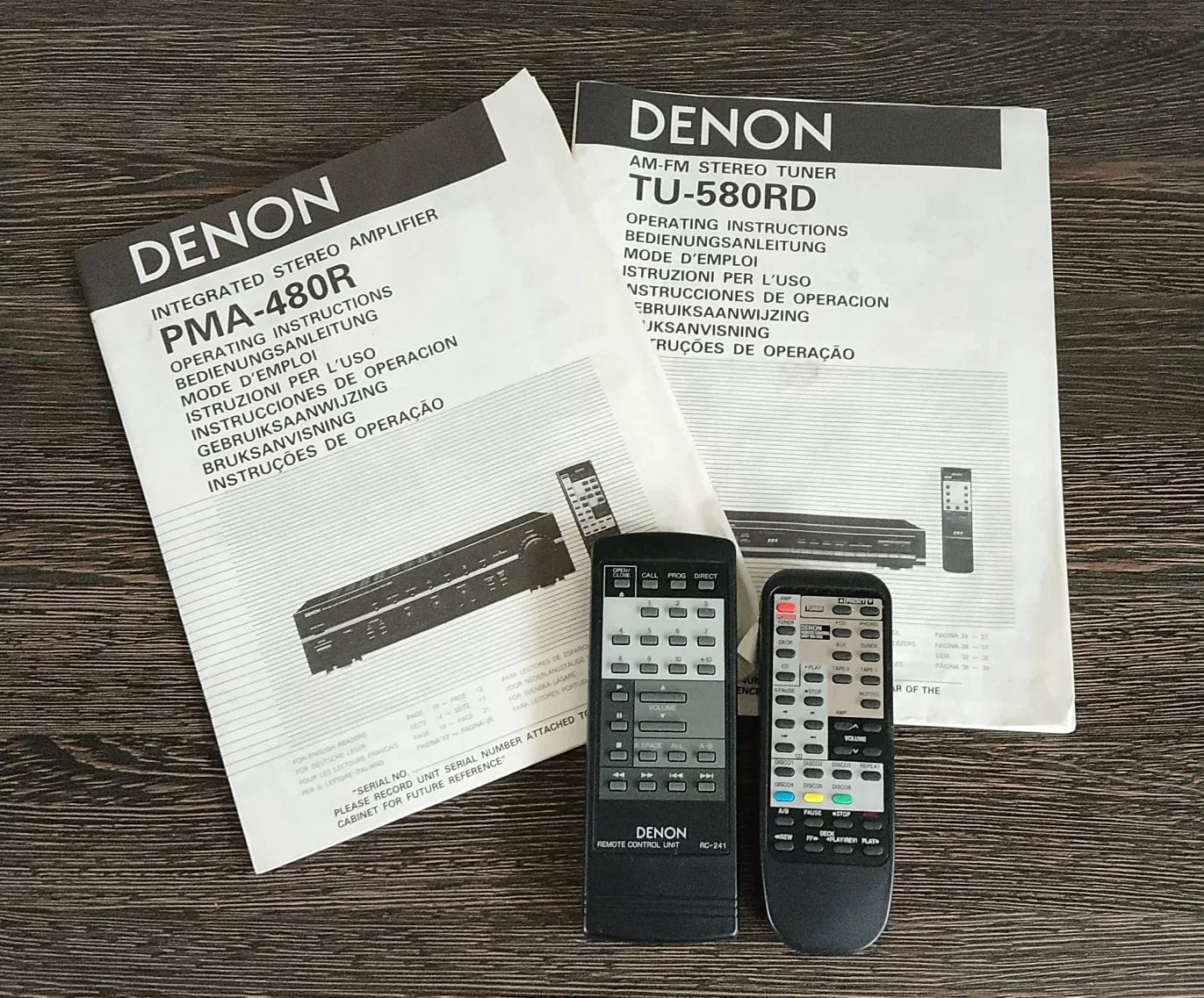 Denon PMA-480R / DRM-740 / DCD-615 / TU-580RD Rare Vintage Cassette Deck  Set
