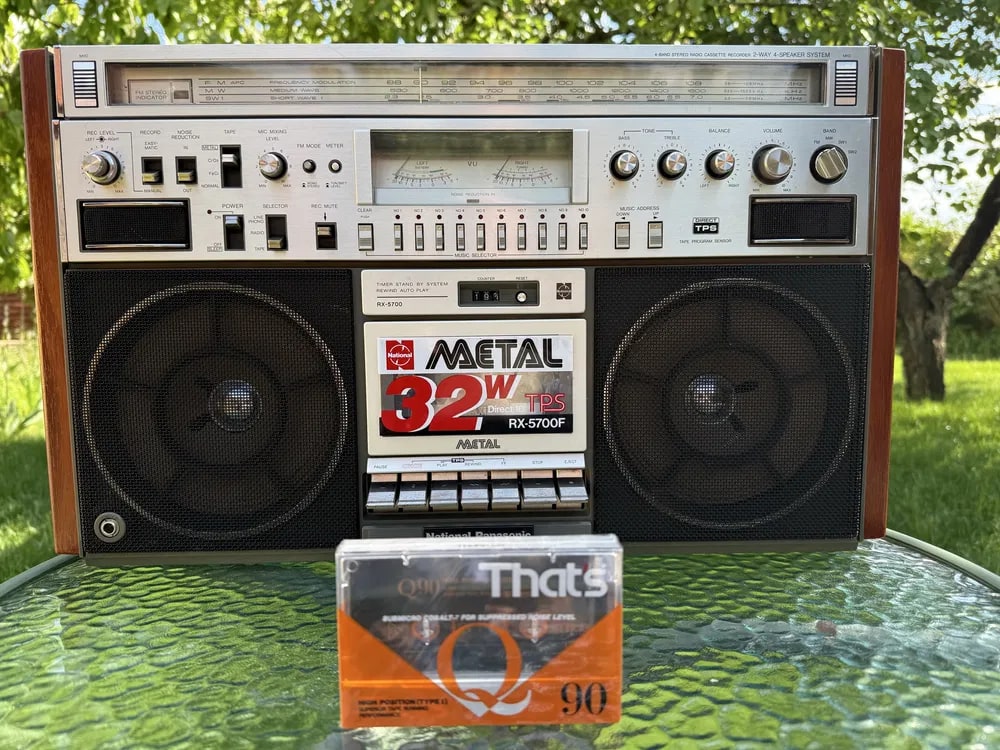 National Panasonic RX-5700F Rare Vintage Boombox Getto blaster Serviced Warranty