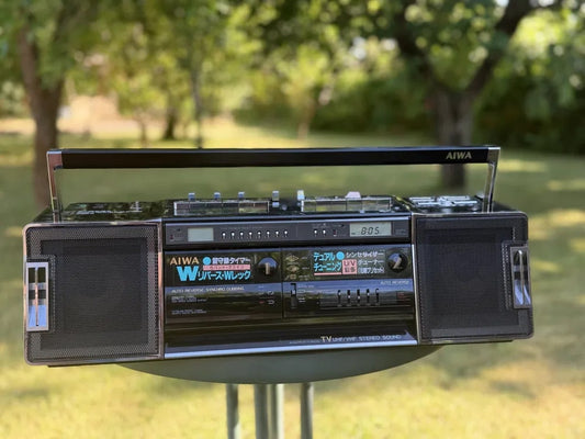 AIWA CS-W90 Rare Vintage Mint Japan Boombox Getto blaster Warranty Tested