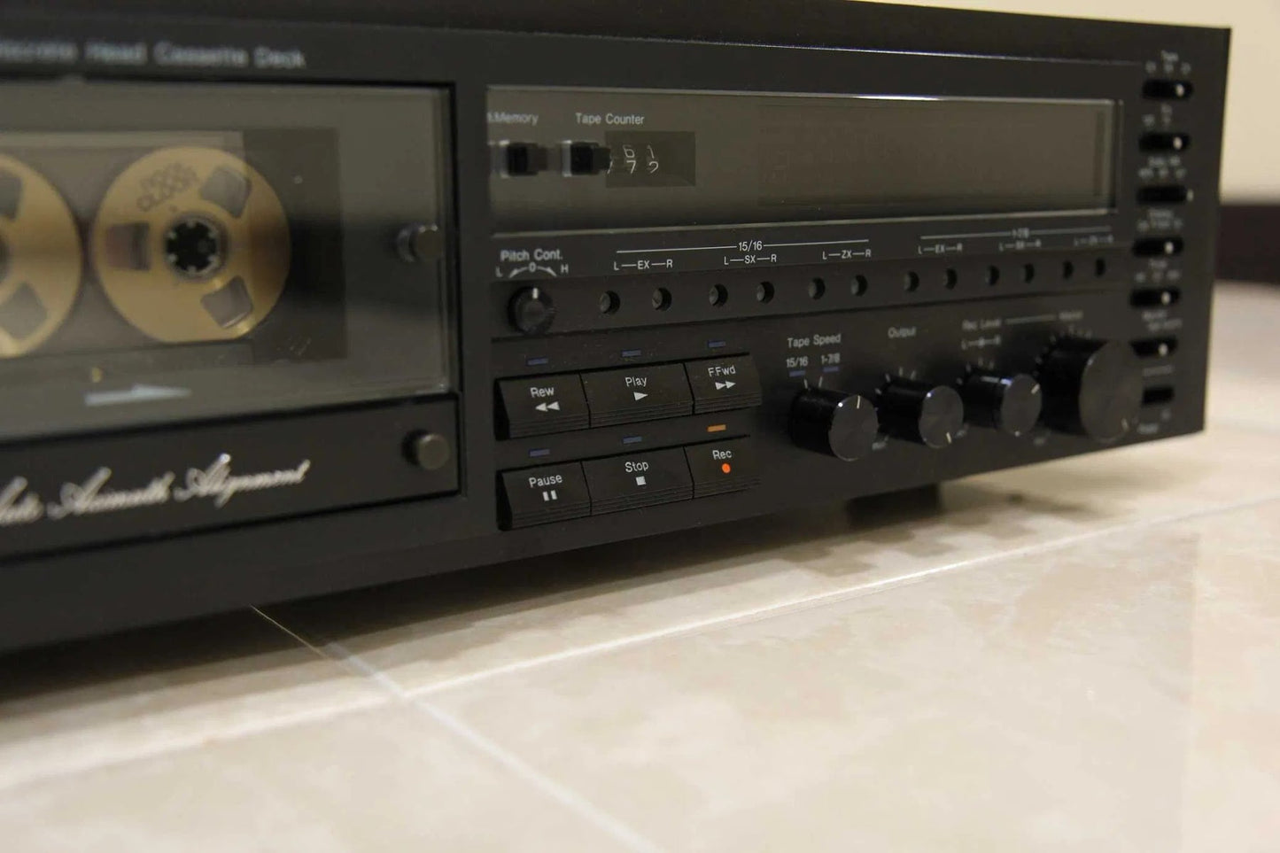 Nakamichi 680ZX Rare Vintage MINT Cassette Deck Serviced Tested 2-Speed Auto
