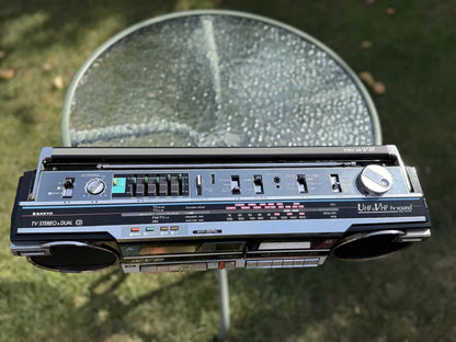 Sanyo MR-WV2(k) Rare Vintage Boombox Radio Cassette Player Working