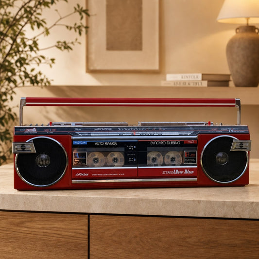 Victor RC-W70 Rare Vintage Mint Boombox Getto blaster Serviced Warranty