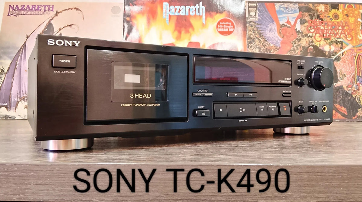 Sony TC-K490 Rare Vintage 3-Head Stereo Cassette Deck Serviced Working