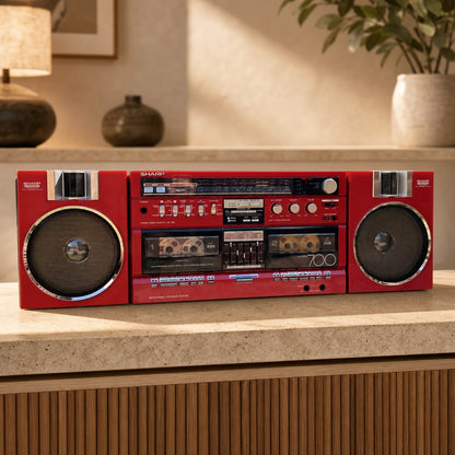 Sharp GF-700ZR Rare Vintage Boombox Serviced Tested Cassette Deck