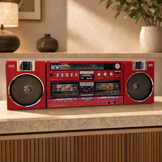 Sharp GF-700ZR Rare Vintage Boombox Serviced Warranty Tested Cassette Deck