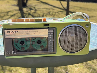 SHARP QT 10 QT-10 Rare Vintage Boombox Serviced Working Portable