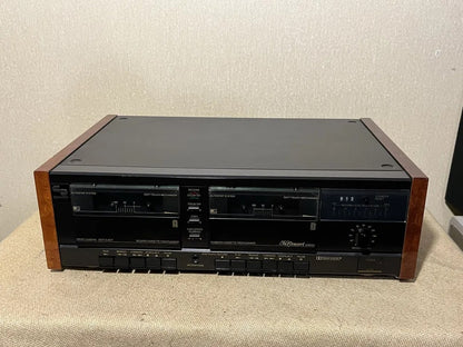 SCHNEIDER 6100DC Rare Vintage Double Cassette Deck Working Tape Player