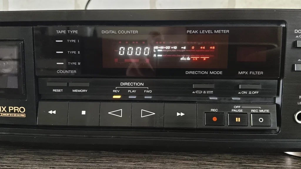 SONY TC-RX55 Rare Vintage Cassette Deck Serviced Warranty Tested Auto Reverse