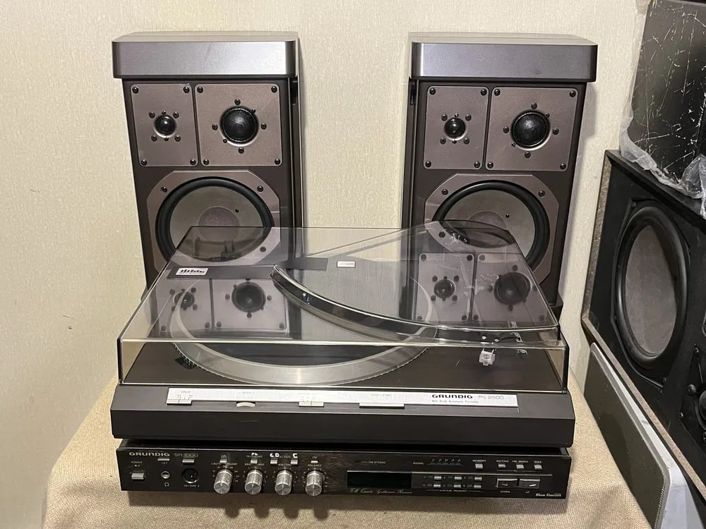 Technics / Grundig PS-2500 / SR-1000 / Box M600 PS-2500 Rare Vintage Warranty