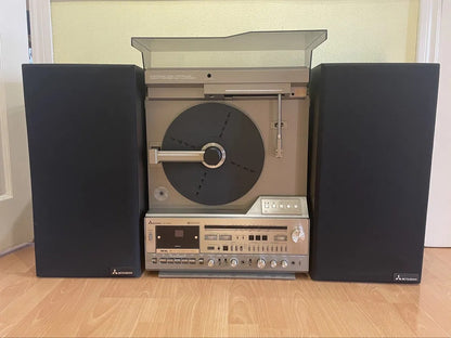 Mitsubishi MC-8000 Rare Vintage Music Center Stereo System With Speakers