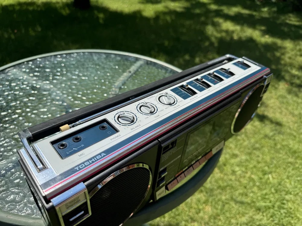 Toshiba RT-SF5 Rare Vintage MINT Cassette Boombox Getto blaster Tested Warranty