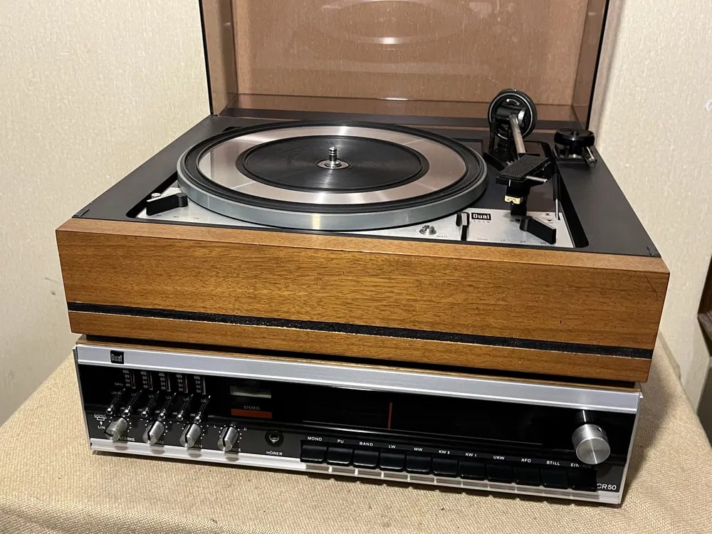 DUAL 1218 Rare Vintage Turntable / Receiver / Speakers Set Warranty Tested Hi-Fi