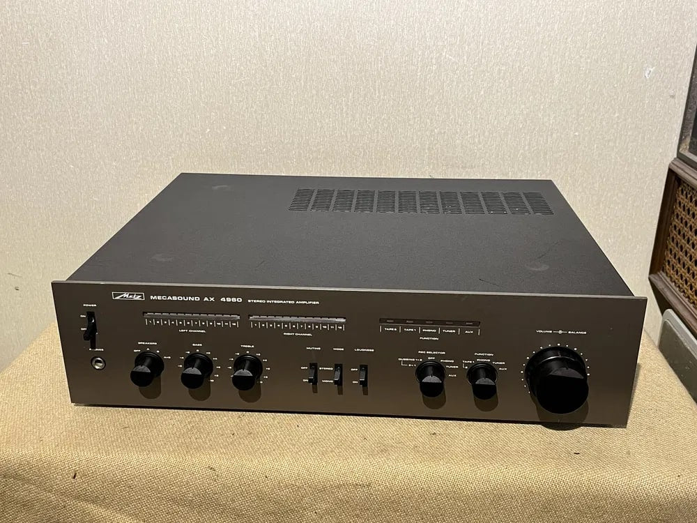 METZ AX-4960 Rare Vintage Power Amplifier Warranty Hi-Fi Stereo Phono