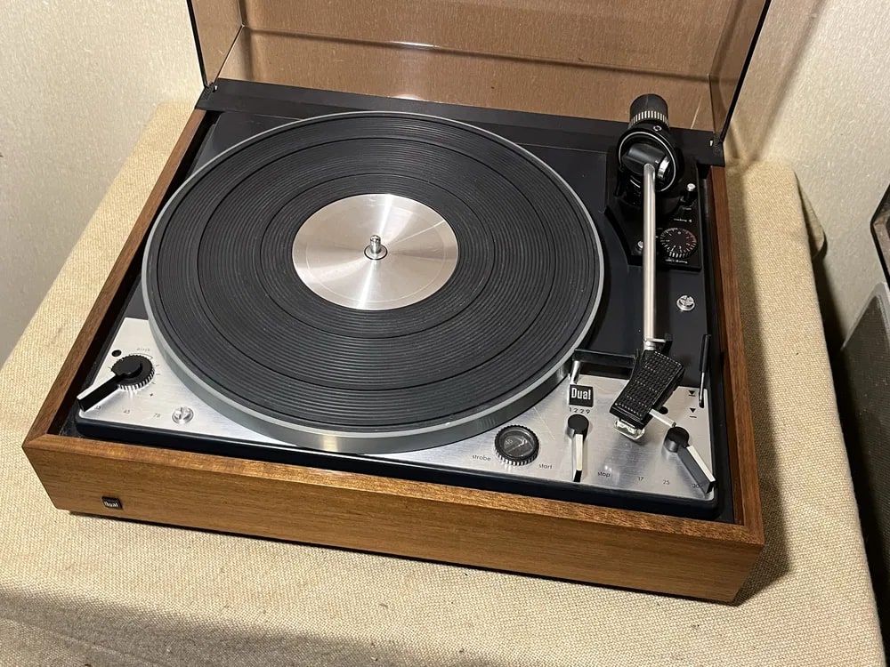 DUAL 1229 Rare Vintage Turntable Warranty Working 3-Speed Idler Automatic