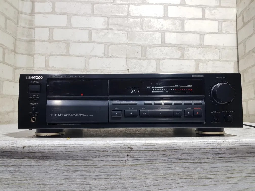 Kenwood KX-7030 Rare Vintage Cassette Deck Tested Working 3-Head Dual