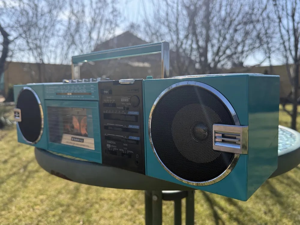 Sanyo M-7755L Rare Vintage Boombox Tested Stereo Hi-Fi Analog Warranty