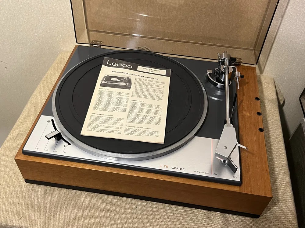 LENCO L75 Rare Vintage Turntable Warranty Manual Idler Drive ADC 220X