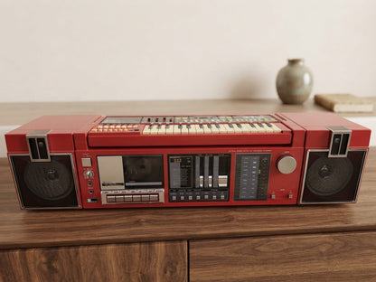 Sanyo MBS-7 Rare Vintage Cassette Boombox Serviced Tested Detachable