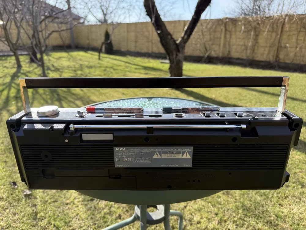 Aiwa CS-W660 Rare Vintage Boombox Serviced Double Cassette Stereo Radio