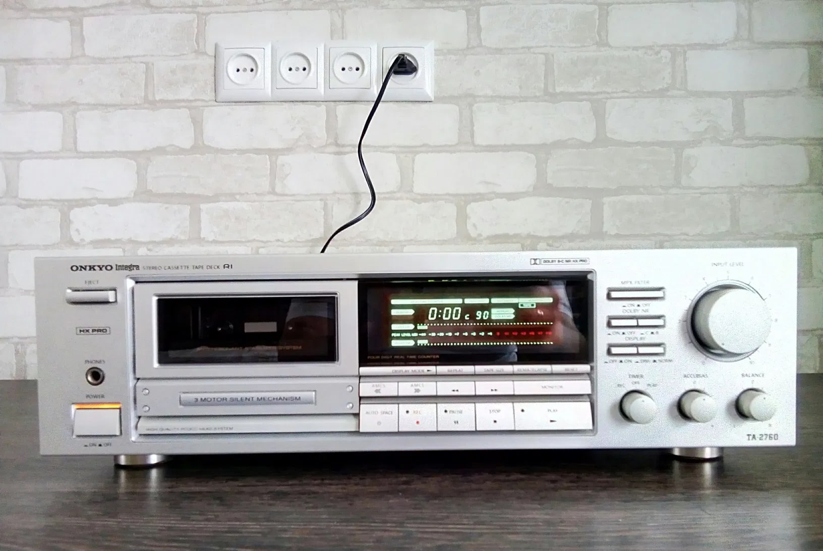ONKYO Integra TA-2760 Rare Vintage Cassette Deck Serviced Serviced Warranty