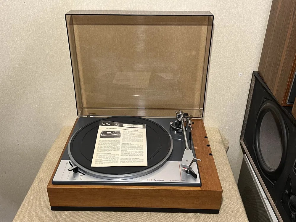 LENCO L75 Rare Vintage Turntable Warranty Manual Idler Drive ADC 220X
