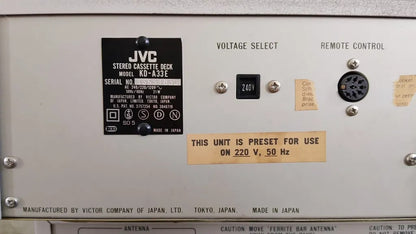 JVC A-X1 / T-X1L / KD-A33 Rare Vintage Audio Component Set Serviced Serviced