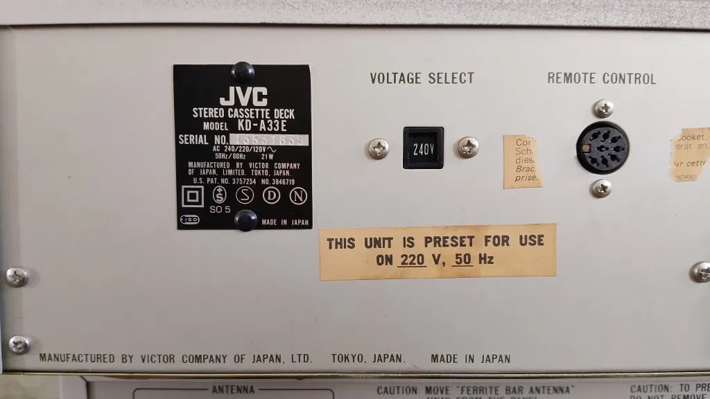 JVC A-X1 / T-X1L / KD-A33 Rare Vintage Audio Component Set Serviced Serviced