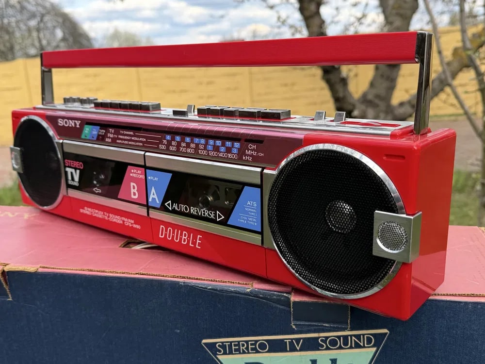 Sony CFS-80 Rare Vintage Mint Collectible Japan Boombox Cassette Tested Warranty