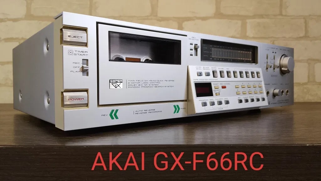 AKAI GX-F66RC Rare Vintage Cassette Deck Warranty Tested Auto Reverse Serviced
