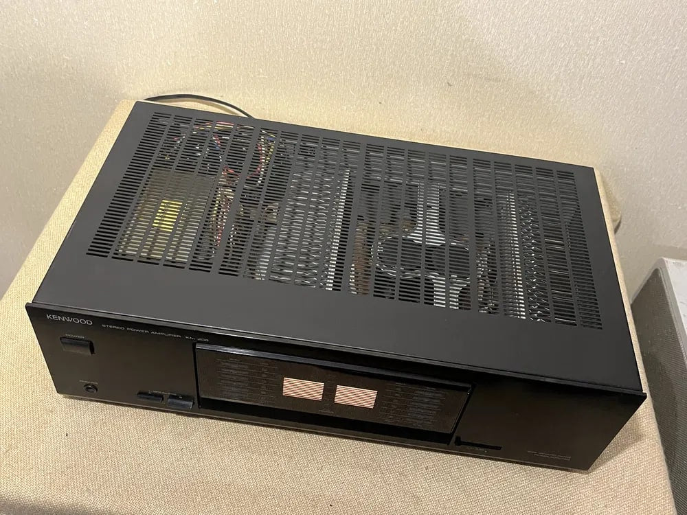 KENWOOD KM-208 Rare Vintage Power Amplifier Working Stereo Hi-Fi Analog Warranty