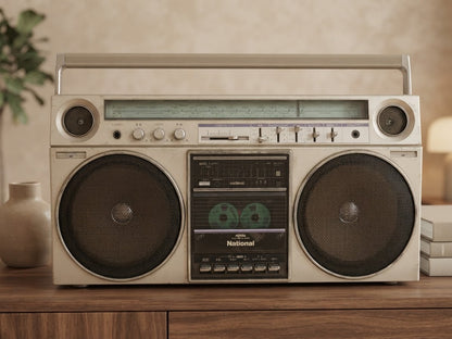 National RX-5080 Rare Vintage Boombox Getto blaster Tested AM/FM