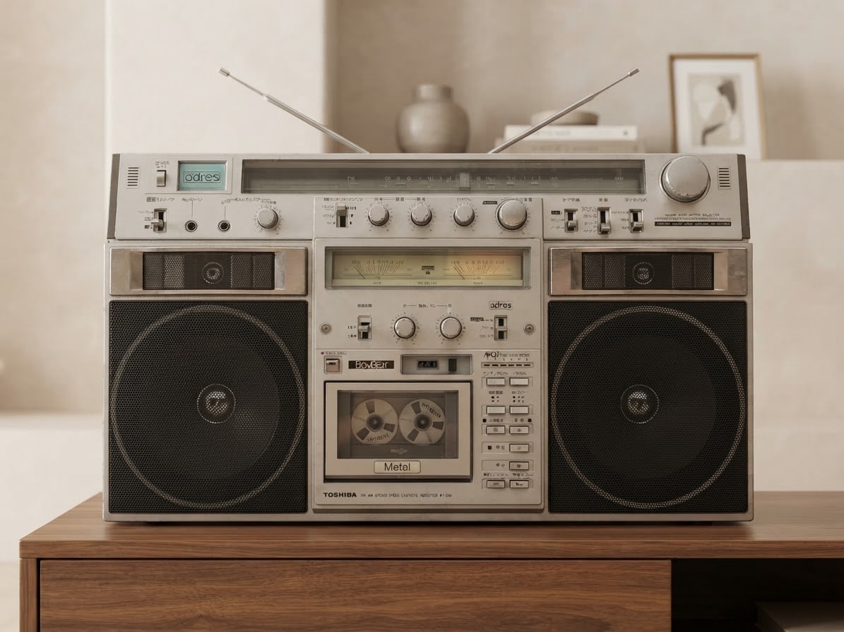 Toshiba RT-S90 Rare Vintage Boombox Serviced Tested Stereo Cassette Portable