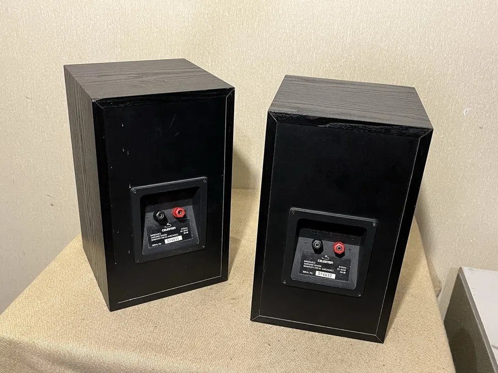 Celestion 3 Rare Vintage Bookshelf Stereo Speakers Tested Working Hi-Fi 8-Ohm