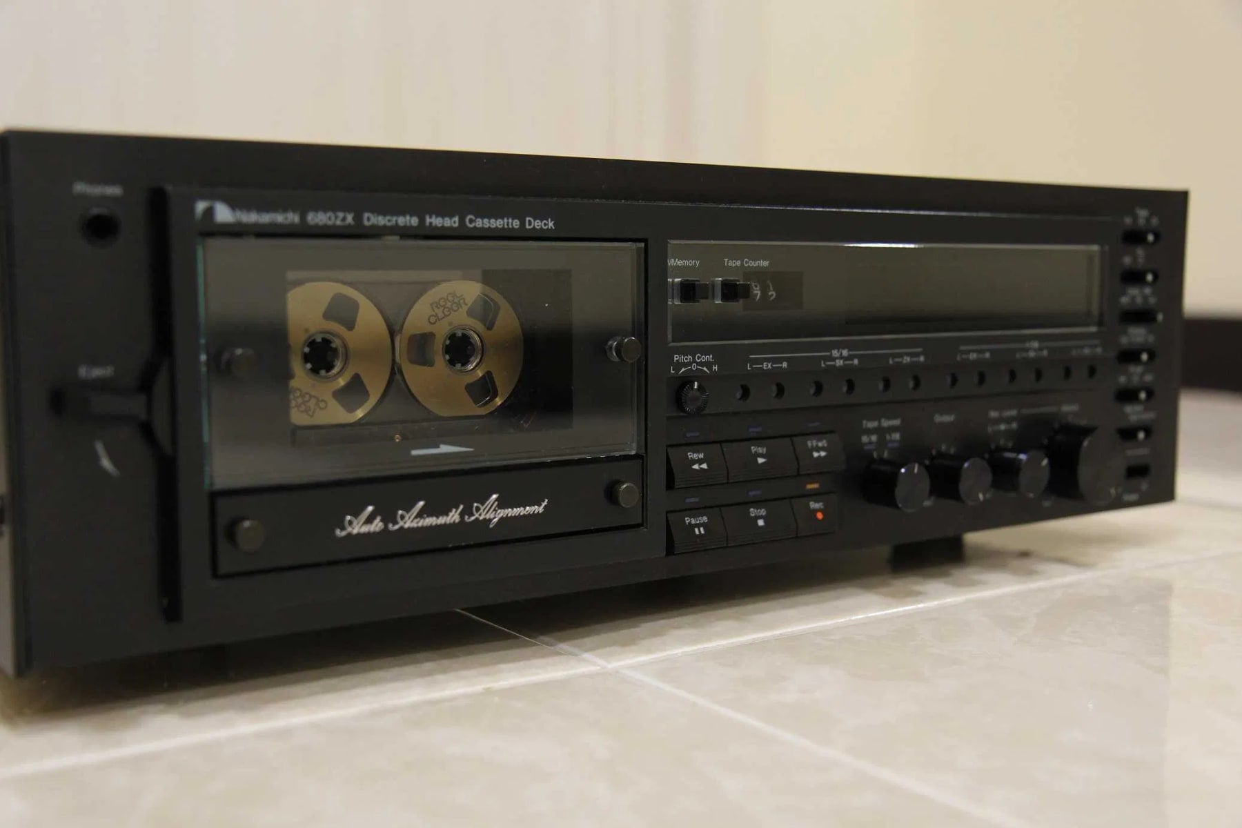Nakamichi 680ZX Rare Vintage MINT Cassette Deck Serviced Tested 2-Speed Auto