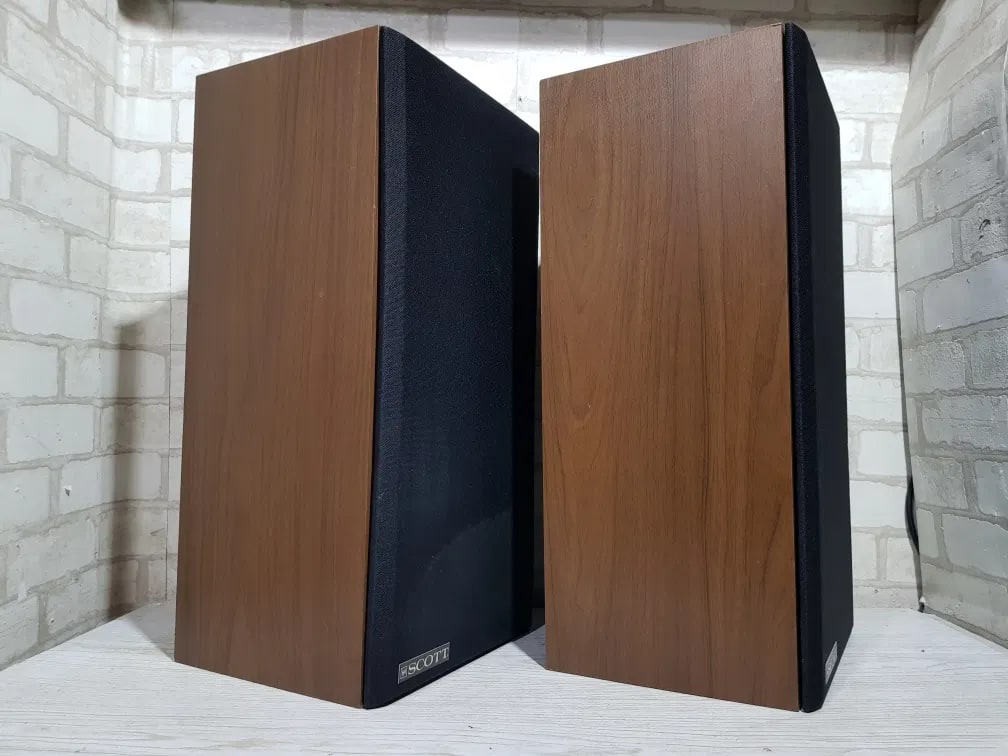 SCOTT S20 Rare Vintage Bookshelf Speakers Tested Hi-Fi Stereo