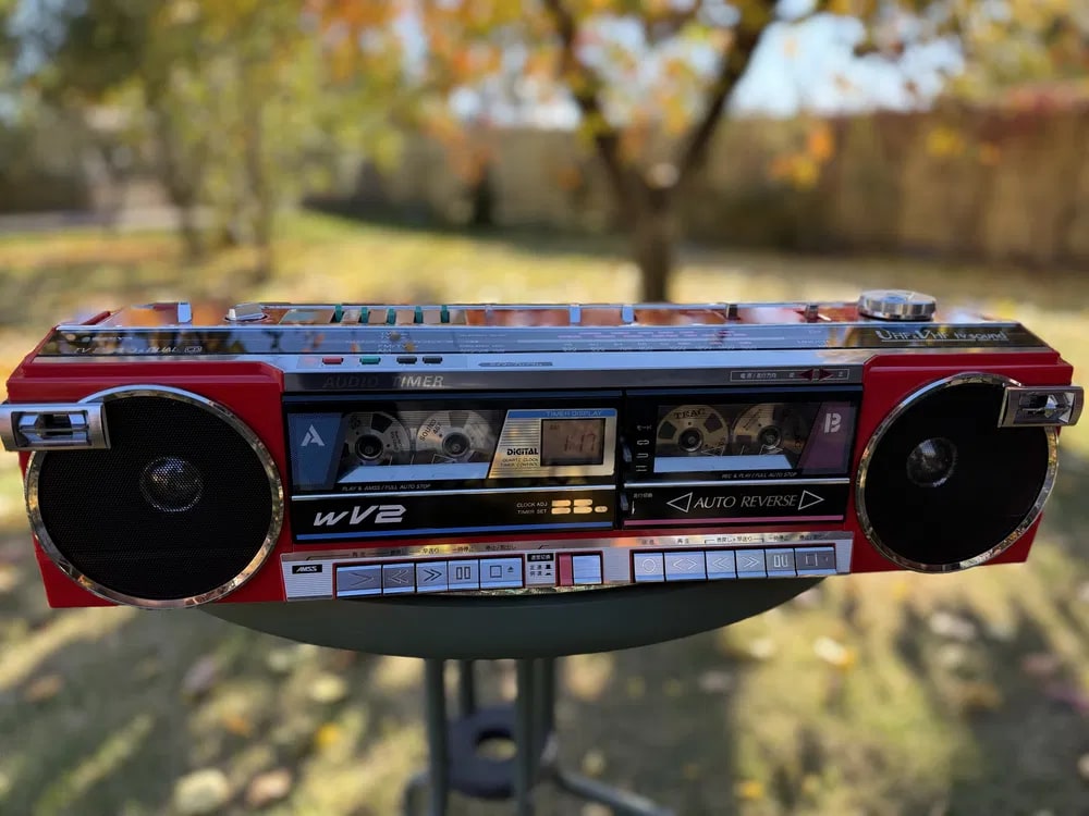 Sanyo MR-WV2(R) Rare Vintage MINT Cassette Boombox Getto blaster Serviced JDM
