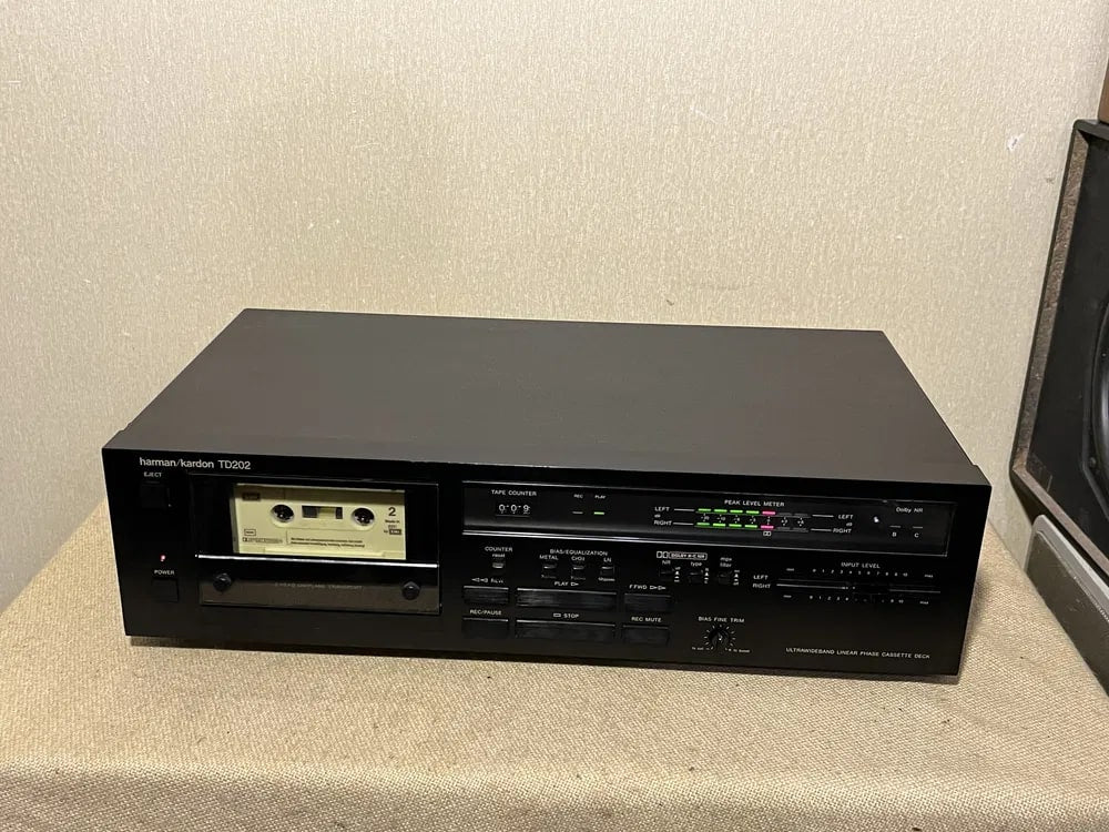 HARMAN/KARDON TD202 Rare Vintage Cassette Deck Warranty Serviced