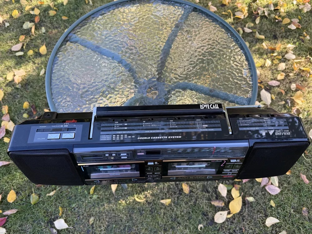 National RX-FW67 Rare Vintage Boombox Getto blaster Warranty Cassette Serviced
