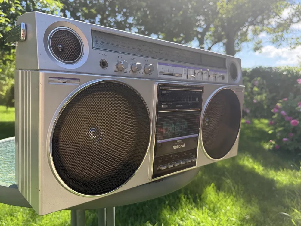 National RX-5080 Rare Vintage Boombox Getto blaster Tested  AM/FM Cassette