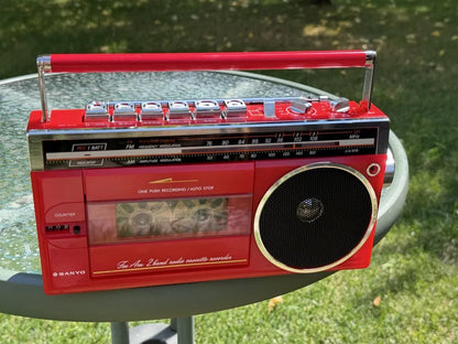 Sanyo MR-A115 Rare Vintage Boombox Radio Cassette Player Working FM