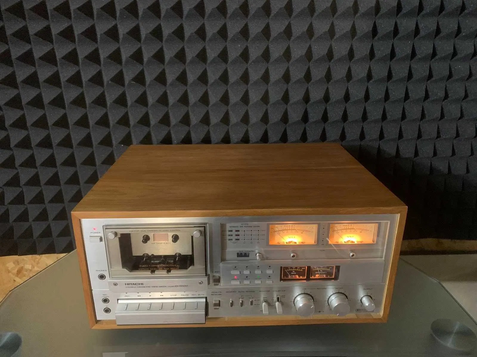 Hitachi D-5500 Rare Vintage Cassette Deck Serviced + Remote + 100 days Warranty