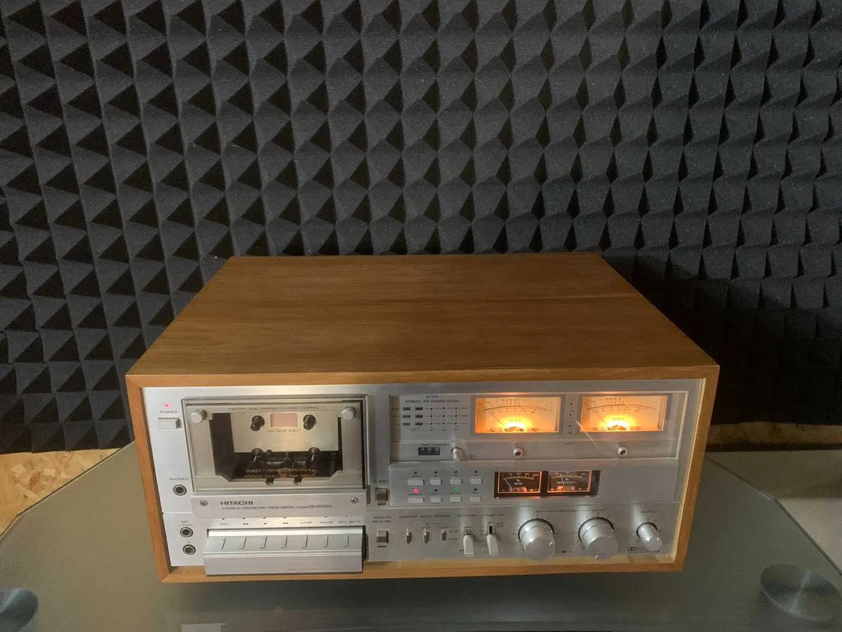Hitachi D-5500 Rare Vintage Cassette Deck Serviced + Remote + 100 days