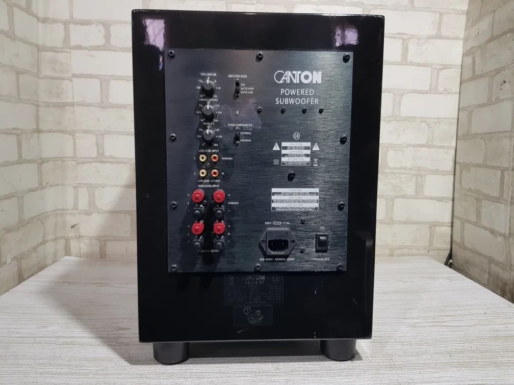 Canton AS 225 SC Rare Vintage Active Subwoofer Tested Working Hi-Fi