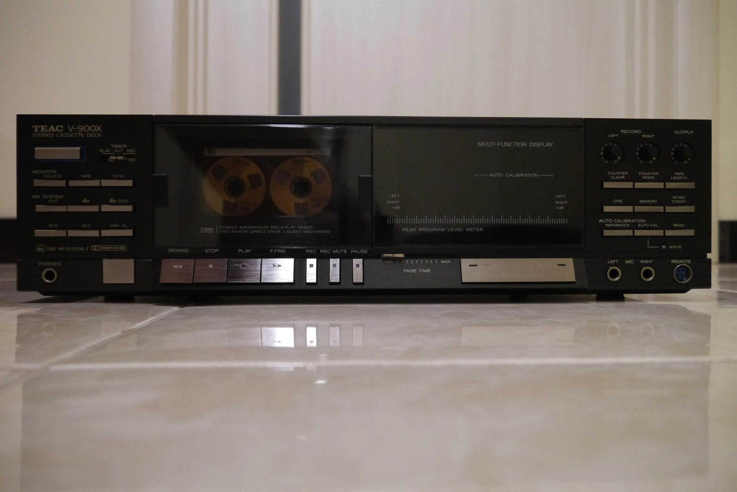 TEAC V-900X Rare Vintage Cassette Deck Serviced Working 3-Head Direct Warranty