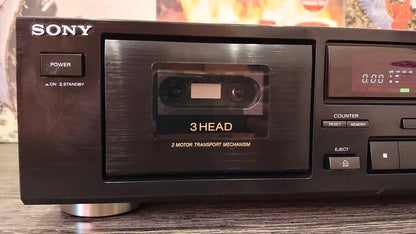 Sony TC-K490 Rare Vintage 3-Head Stereo Cassette Deck Serviced Working