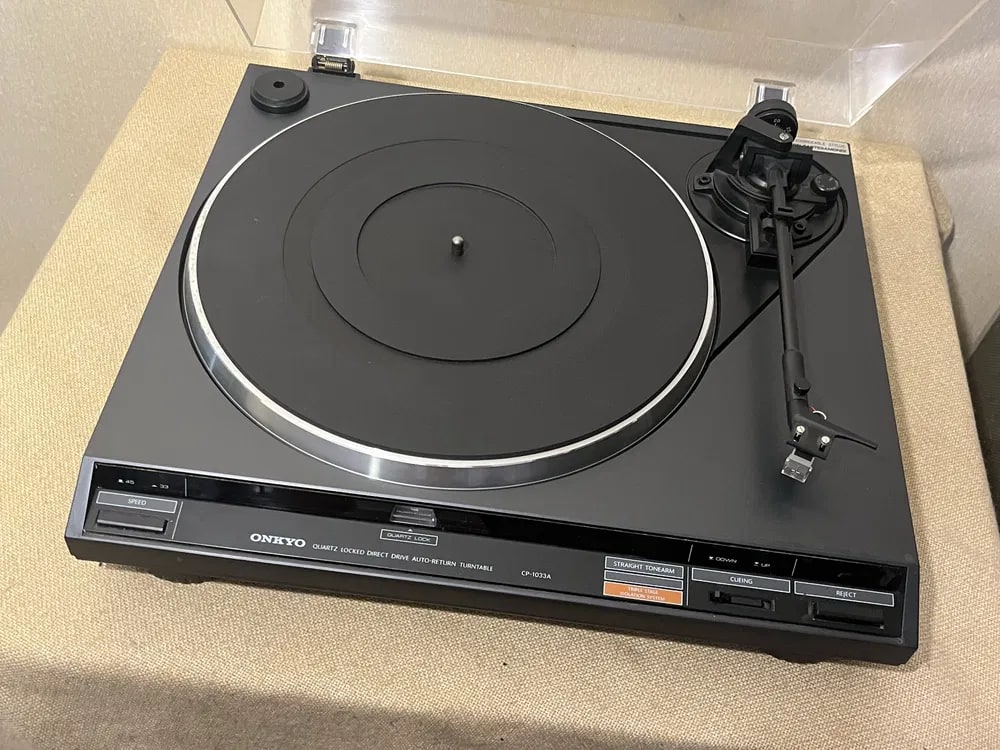 ONKYO CP-1033A Rare Vintage Turntable Tested Working Quartz Direct Warranty