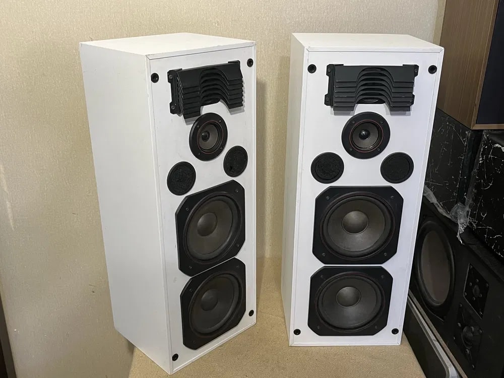 HOUSTON HT-170 Rare Vintage 3-Way Speakers Working Danish Hi-Fi Stereo Warranty