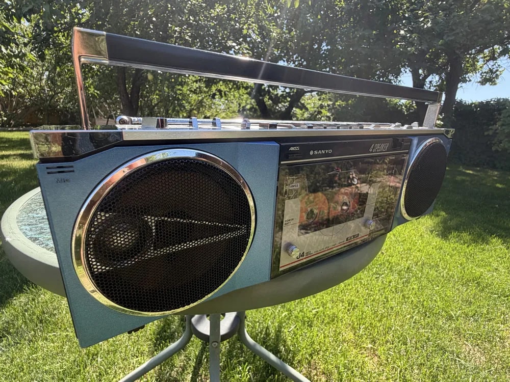 Sanyo MR-U4SL Rare Vintage Boombox Working Portable Radio Cassette Warranty