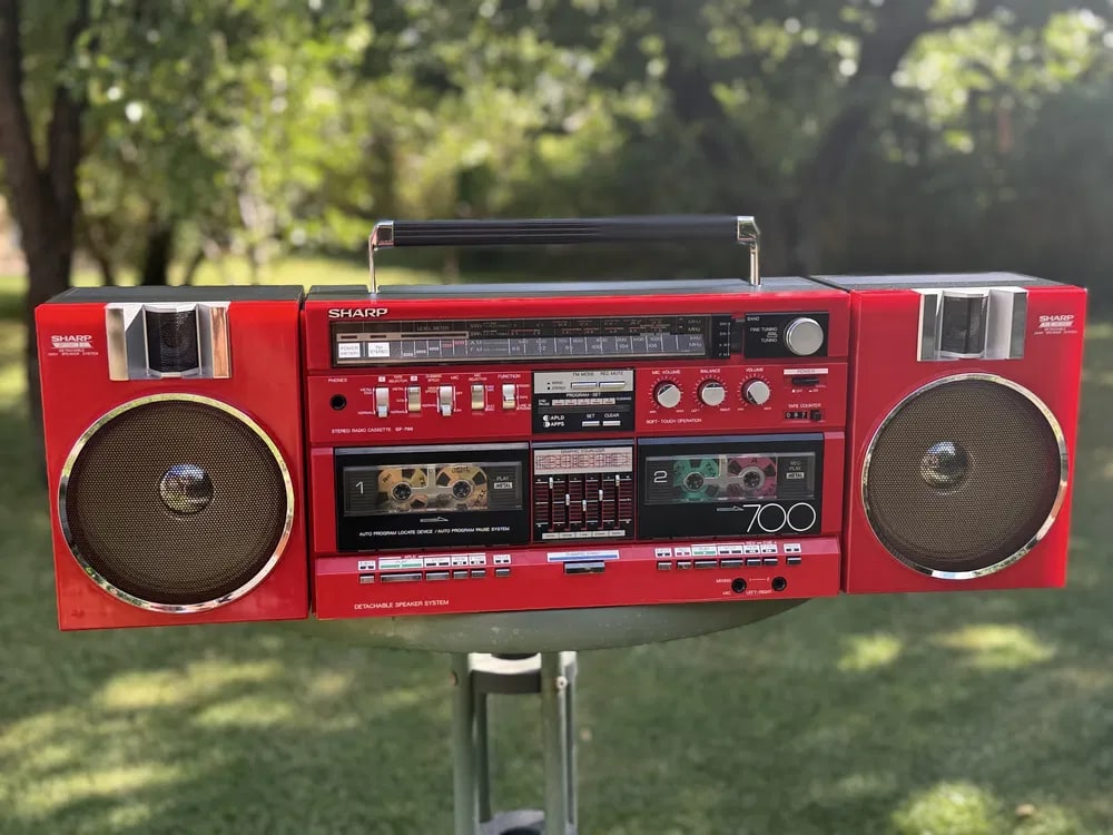 Sharp GF-700ZR Rare Vintage Boombox Serviced Tested Cassette Deck