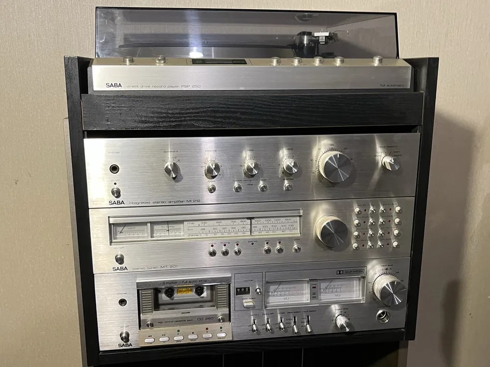 SABA PSP 250 Rare Vintage MINT Audio System Set MI-212 MT-201 CD-260